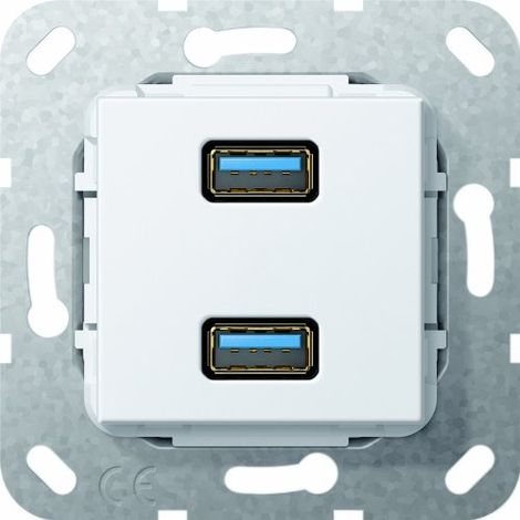 GIRA 568403 USB 3.0 A 2FACH GENDER CHANGER EINSATZ R