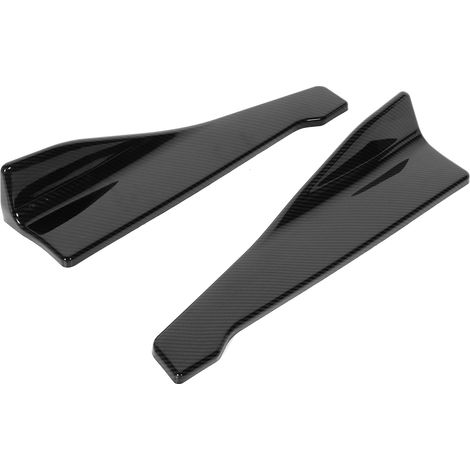 Kit de carrosserie universel pour voiture (2 pièces) : bas de caisse, ailerons, style fibre de carbone, 48 cm (18,9 pouces). (1/5)