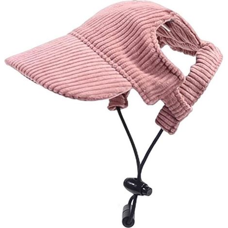 Casquette de baseball pour chien - Réglable - Protection solaire - Avec trous pour oreilles - Pour animal de compagnie,L (1/4)