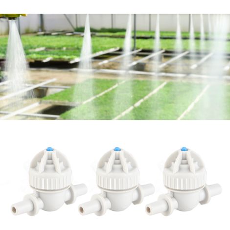 Válvulas antigoteo para riego, juego de 20 válvulas antigoteo, doble diámetro de 6 mm, material POM, alta resistencia, presión de 3,0 bar, piezas de riego fáciles de instalar para huertos. (1/5)