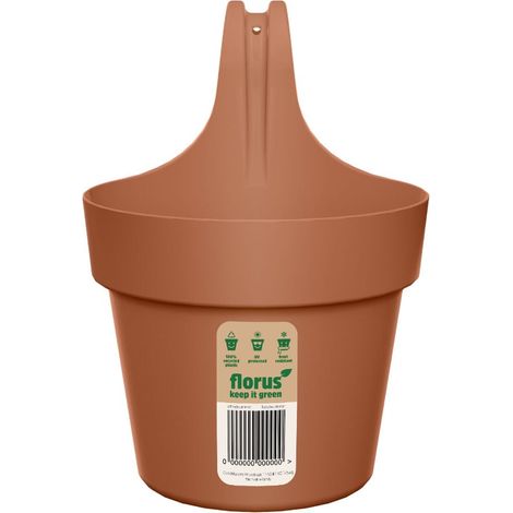 Florus Paris Balcony Hanger Single Terra Fioriera Rotondo