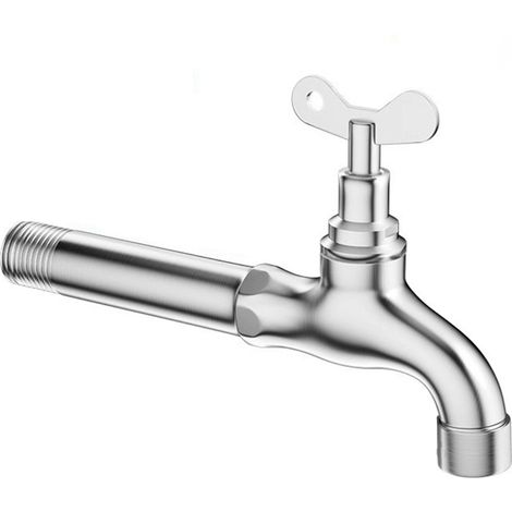 Robinet Extérieur Verrouillable - Acier Inoxydable Anti-Vol 16cm (1/5)