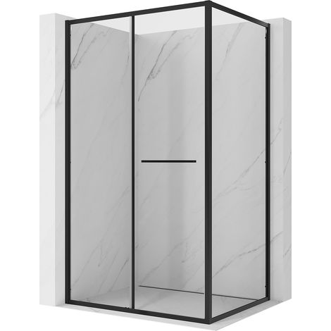 Mexen Linea Schiebeduschkabine 110 x 95 cm, transparent, schwarz - 8E1-110-095-70-70 (1/5)