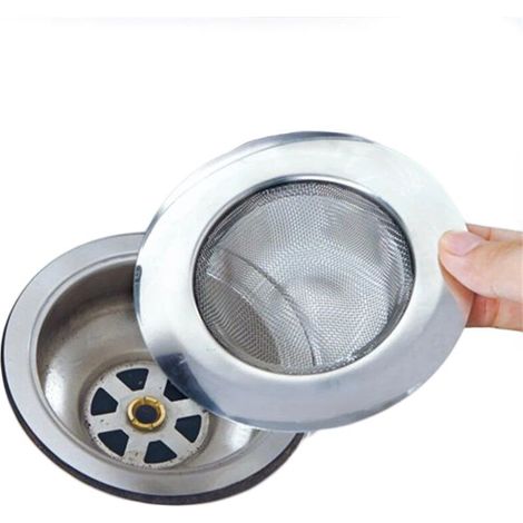 Bouchon de douche en acier inoxydable 1 pièce crépine filtre à eau siphon d évier cuisine/salle bain. (1/5)