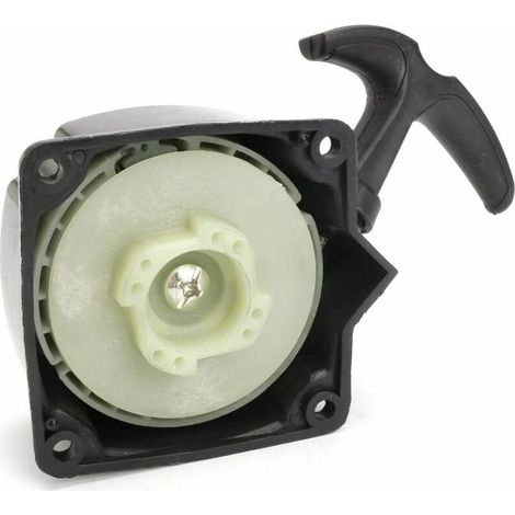 Seilzugstarter + Zugplatte für Freischneider, Rasentrimmer, Gartenschere, Trimmer, Schwarz, 1-teilig, Lochabstand 67 mm (1/5)