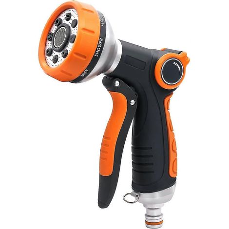 Watering Gun With 8 Watering Modes, Garden Hose Gun, High Pressure Hose Nozzle (1/5)