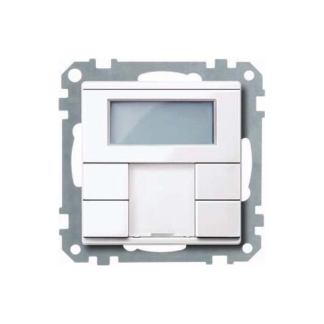 MERTEN MEG62120325 INTERRUPTEUR 2 VOIES PLUS AVEC THERMOSTAT, SYSTÈME M BLANC BRILLANT MEG6212-0325