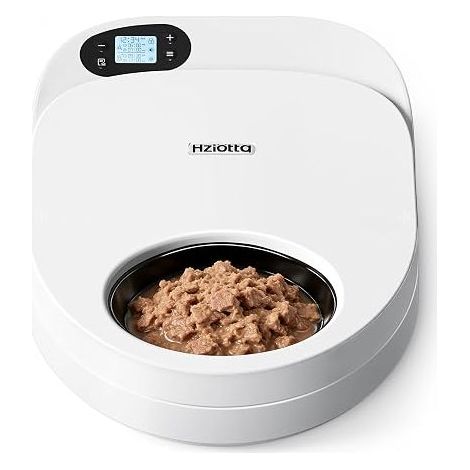 Automatic Cat Feeder Cooling Freshness Wet Dry Food Timer Portion Control Working Hours and (1/5)