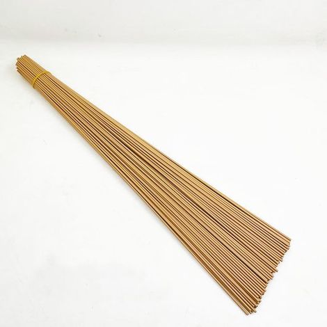 Fil de fer pour fleurs - 50 pièces - Tiges de fleurs - Outil de composition florale - Accessoires pour plantes - 40 cm - Marron (1/5)