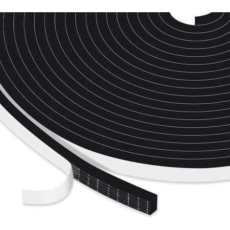 1 Rouleau Joint Isolation Mousse Adhésif 6mm x 3mm Caoutchouc Coupe Vent Fenêtre Porte (1/5)