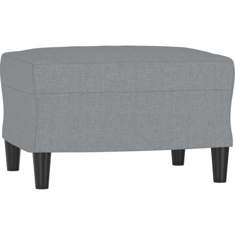 vidaXL Footstool Light Grey 60x50x41 cm Fabric