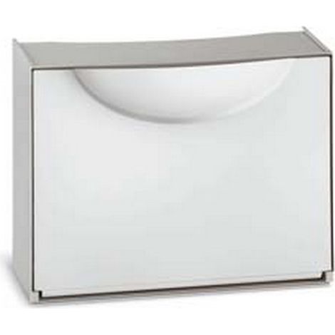 1PZ scarpiera nibile harmony bianca/grigia - mm.510x190x390h., colore bianco/grigio