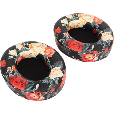Coussinets d'oreille de rechange professionnels en cuir protéiné souple, insonorisés et en mousse à mémoire de forme, imprimés, pour Studio 2 et Studio 3, noirs. (1/5)