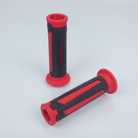 Poignée Domino A350 anthracite rouge pour moto GT tourisme (1/4)