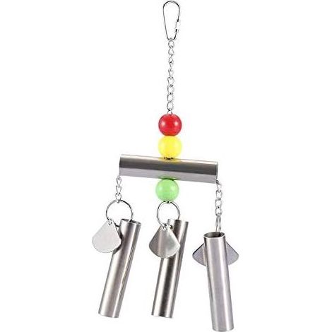 CSPARKV 10x10x25cm Jouet à mâcher pour oiseaux, clochettes, jouets pour perroquets, jouets à mâcher, clochette à suspendre pour perruches, lovebirds conures (1/5)