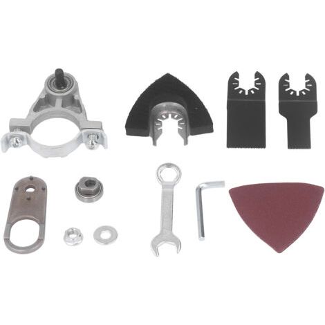 QORVA-Convertisseur pour meuleuse d'angle, kit d'adaptateur d'outil oscillant multifonctionnel en acier tungstène, pour la coupe, le meulage et le polissage (1/5)