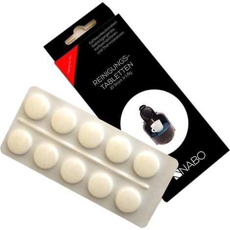 NABO Reinigungstabletten für Kaffeeautomaten 10 Tabletten 1,6g Tabs