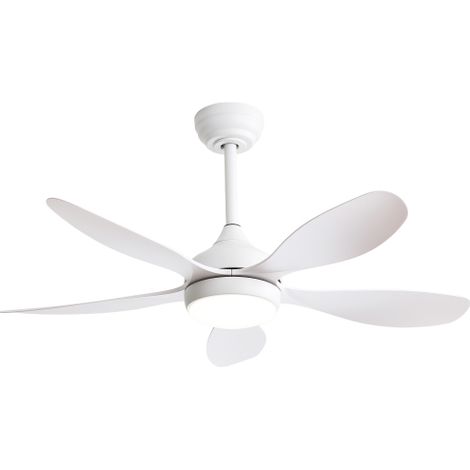 Ventilatore da soffitto da 106 cm con luce integrata, telecomando wireless, 6 velocità regolabili e motore a corrente continua reversibile – ideale per soggiorno, camera da letto e ufficio
