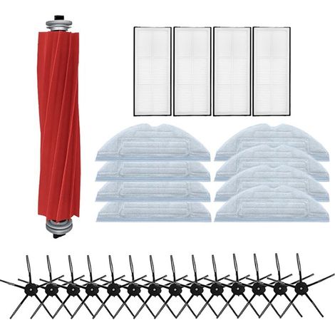 Filiyano – Kit d'accessoires pour aspirateur robot Xiaomi Roborock G10/T7SPLUS/S7 - Pièces détachées pour le filtre HEPA et le nettoyage (1/5)