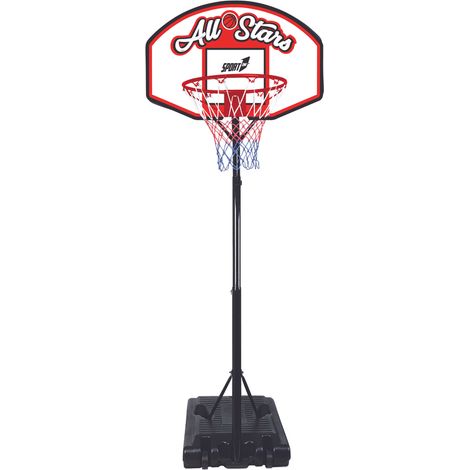 Canestro da Basket Esterno Altezza Allungabile 190-260 cm in Ferro (1/2)