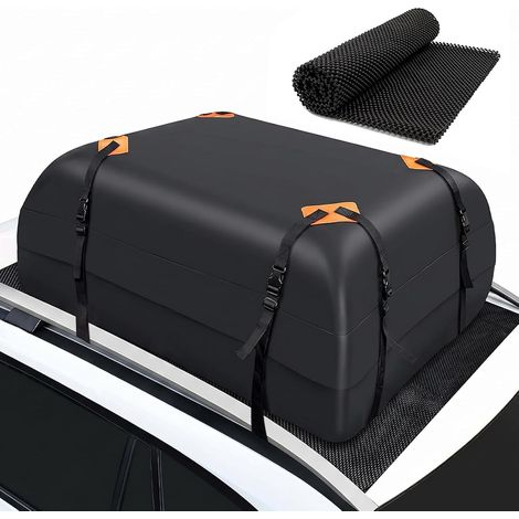 Coffre de Toit Voiture, 425L Coffre de Toit Souple avec Tapis 420D Sac à Bagages de Toit, Sac de Toit Voiture pour Les Voyages et Le Transport (1/5)