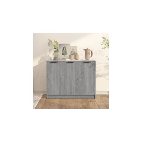 Buffet Sonoma gris 90,5x30x70 Bois d'ingénierie (1/5)