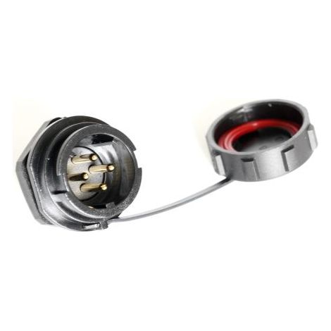 Connecteur circulaire RS PRO, Standard 4 contacts, Montage panneau, raccordement A souder ( Prix pour 1 )