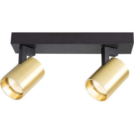 Spot Luminaire GU10 - Aluminium - Pour Intérieur - IP20 - Or - 2 Pièces (1/5)