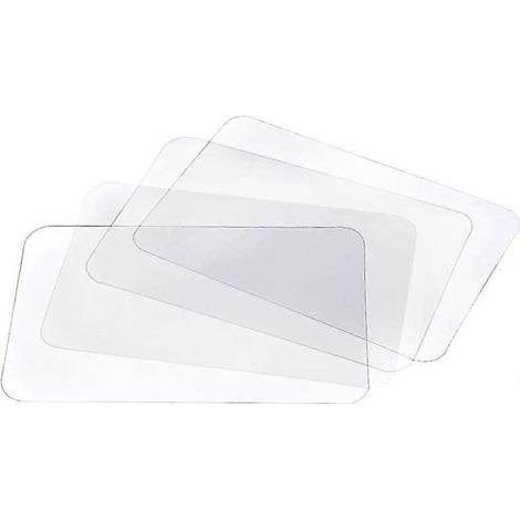 Set de table transparent lavable, résistant à la chaleur et antidérapant (8 pièces) (1/5)