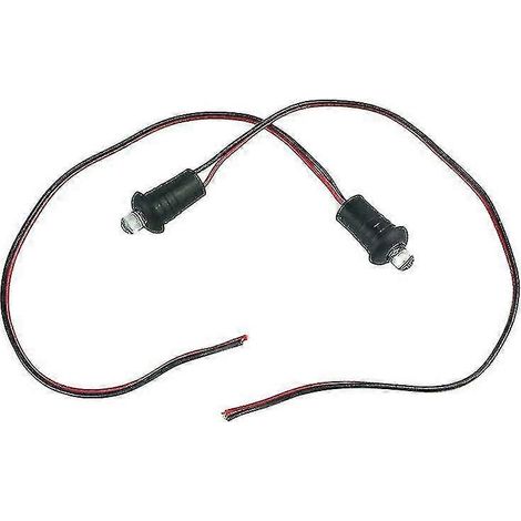Lot de 2 fausses alarmes de voiture à LED bleues clignotantes 12 V, dispositif antivol factice à monter sur le tableau de bord (1/5)