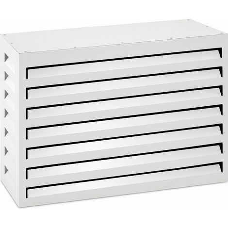 Varan Motors - SHWACC001-WH Cubierta para aire acondicionado de acero galvanizado blanco, 90 x 40 x 60 cm � Cubierta para la unidad exterior de la bomba de calor y el aire acondicionado (1/5)