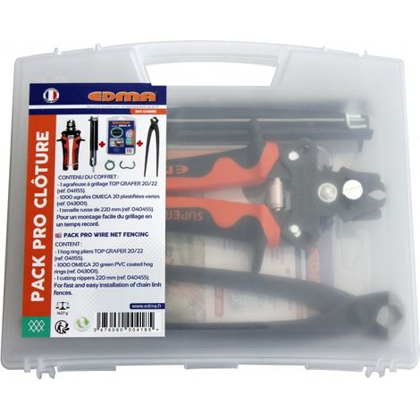 Pack Pro Fencing EDMA 1 Hefter + 1 Zange + 1000 Heftklammern - 041855