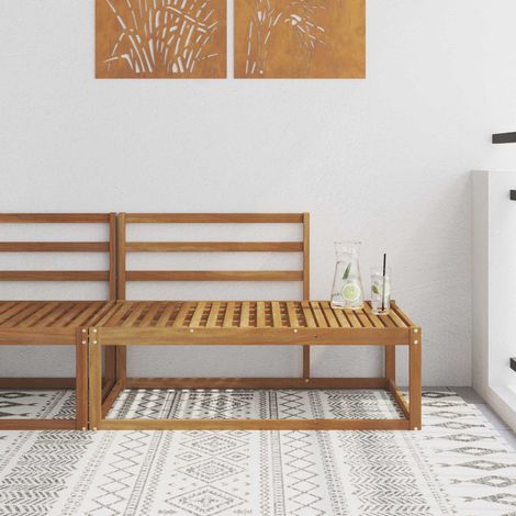 vidaXL Divano Esterno Finale Naturale 115 x 83 x 73 cm