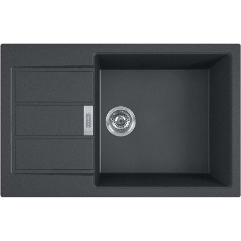 Franke Sirius 2.0 - Lavello in tectonite S2D 611-78 XL, 78x50 cm, nero 143.0617.613 (1/3)