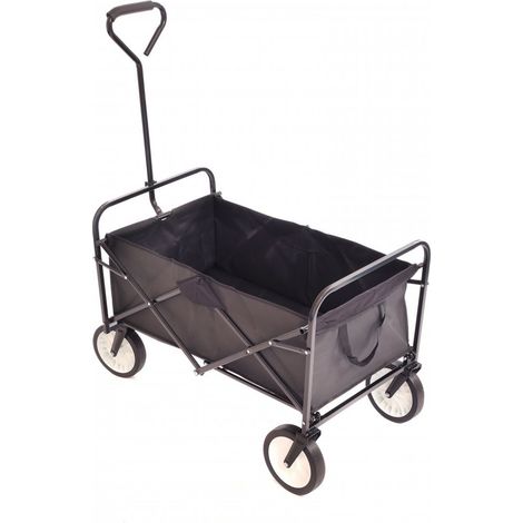 Oypla Black Heavy Duty Foldable Garden Festival Trolley Folding Cart (1/5)