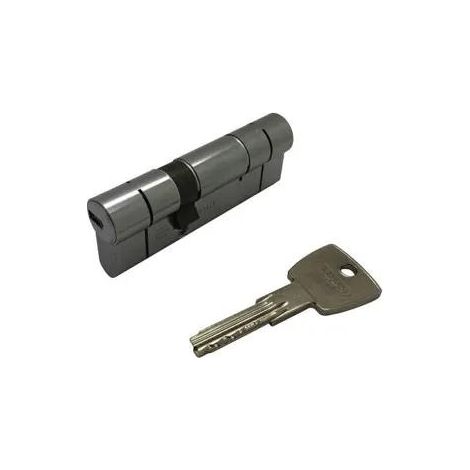 Cilindro cerradura abus D66 latón níquel 45x50 mm 5 llaves