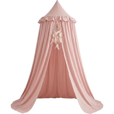 Ciel de lit princesse pour filles, tente à baldaquin enfants avec (1/5)