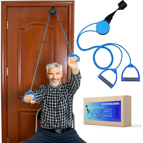 Shoulder Training Pulley, Cord Rehabilitation Physiotherapy Shoulder, Shoulder Trainer, Gym Rope Fitness Hanging Door (1/5)