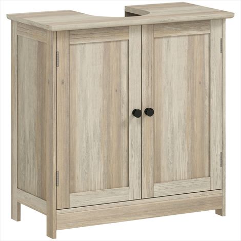 Meuble de salle de bain Meuble sous lavabo 60 x 30 x 60 cm gris (1/5)