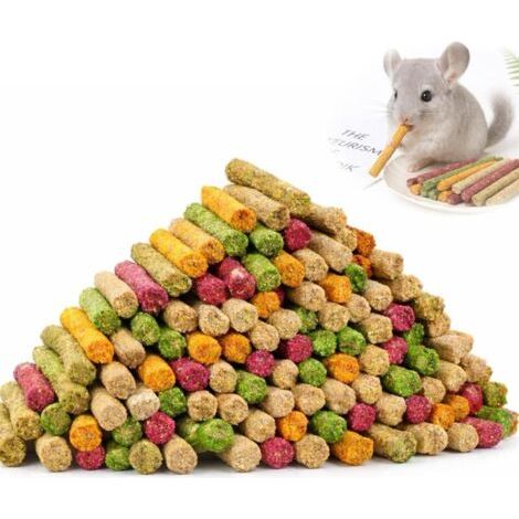 500g Baton De Foin Lapin Naturelle 85pcs, Bâton De Dentition pour Animaux De Compagnie, Batonnet Timothy Flocons Betterave Luzerne Jouet pour Lapin (500g Baton De Foin Lapin Naturelle) (1/5)