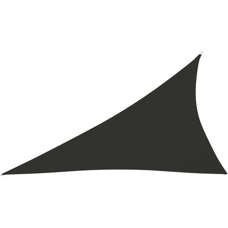 Telo parasole vela parasole triangolare tessuto Oxford 3 x 4 x 5 m antracite 020009842