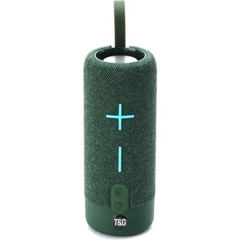 Enceinte Bluetooth T&G TG619 (5 W x 2 - 1200 mAh - Verte) (1/5)