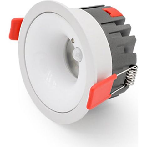 Spot LED encastré avec détecteur de Mouvement, éclairage d'intérieur encastrable, Spot d'accentuation en Aluminium, 10 W, pour Couloir, escalier, entrée