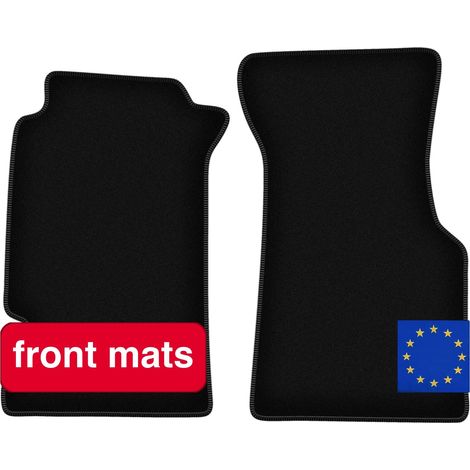 Alfombrillas y moquetas para coupés deportivos compactos, diseño ligero, fácil mantenimiento, color negro. (1/5)