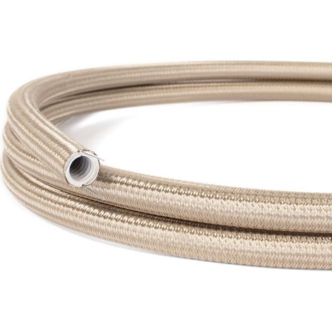Creative-Cables, Canalina passacavi modellabile Creative-Tube, 20 mm, 1 m, Cipria RM27, Tessuto effetto seta