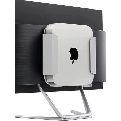 For Apple Mac Mini Tv Holder Multifunctional Support Router Carbon Steel Materials Apple Mac Mini Tv Box Stand Wall Mount Stand Accessory Rack (Apple Mac Mini, White) (1/5)