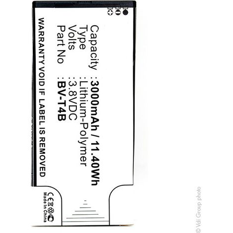 NX - Batterie téléphone, smartphone, GSM pour Microsoft 3.8V 3000mAh - BV-T4BBVT4B (1/3)