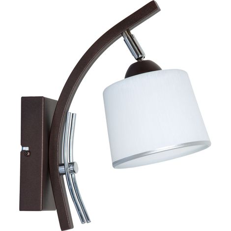 Elegante LAMPADA DA PARETE paralume in vetro LED 1X60W
