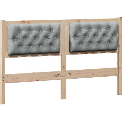 Maison Exclusive - Cabecero Otro Marrón y gris claro 150 cm Mader