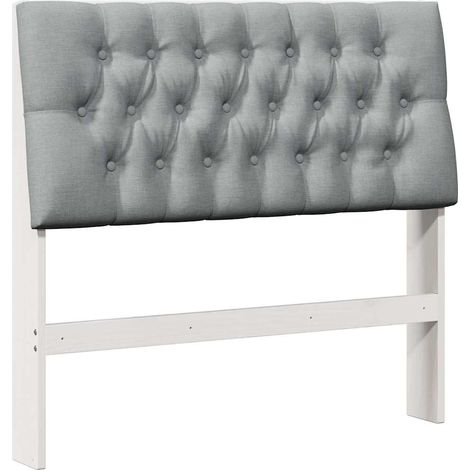 Maison Exclusive - Testiera imbottita Grigio chiaro 100 cm Pino massello